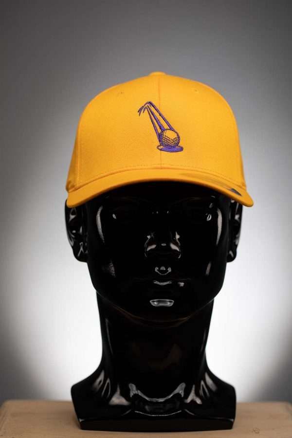 6277 Flexfit Wooly Combed Twill Yellow With Purple Ball Logo Flexfit Wooly Combed Twill – Yellow with Purple Ball Logo, Small-Medium