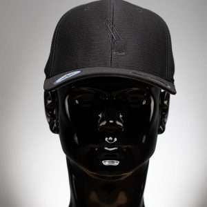 6572 Flexfit Hat Cool Dry Calocks Cap Black With Black Ball Logo 2 Flexfit Hat Cool & Dry Calocks Cap